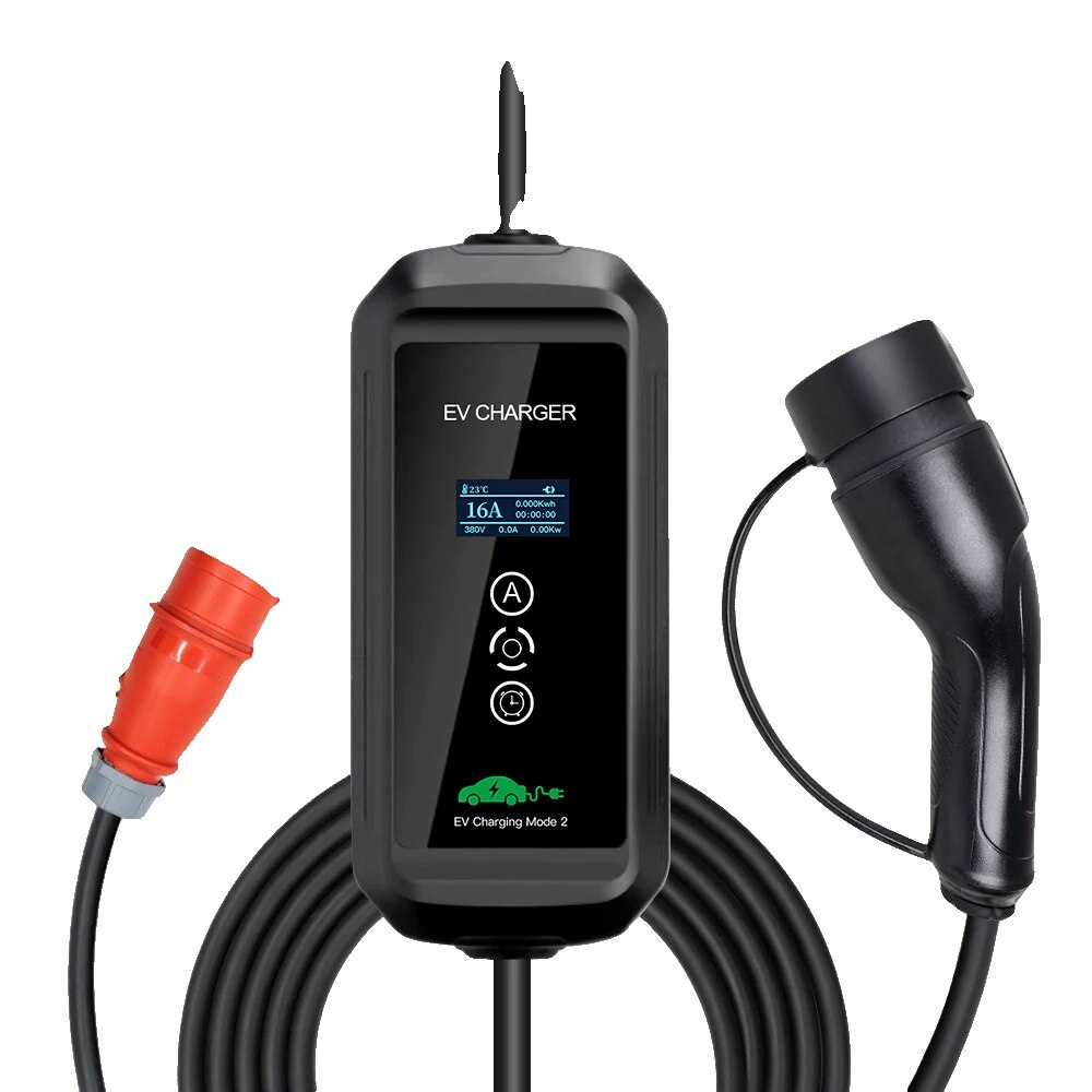 Incarcator portabil EV 11KW 16A Type2 5m, timer, reglabil - eMAG.ro