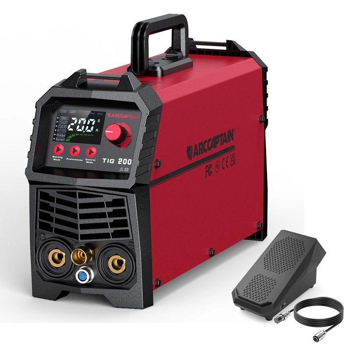 Aparat de sudura TIG, functionalitate duala, dimensiuni compacte, 200A
