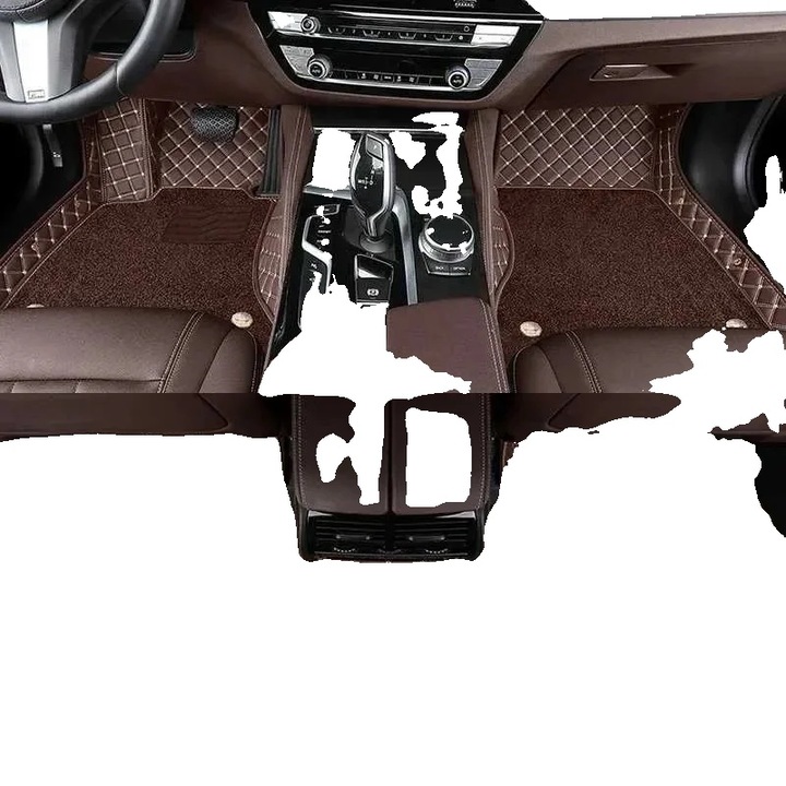 Autószőnyeg, teljes készlet, Nissan Qashqaihoz, bőrből, modern design, 2014-2022