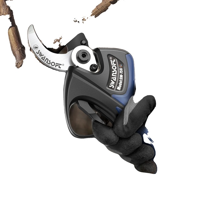 Foarfeci de gradinarit electrice, motor fara perii, 2 acumulatori, albastru, 0-40mm, 970g