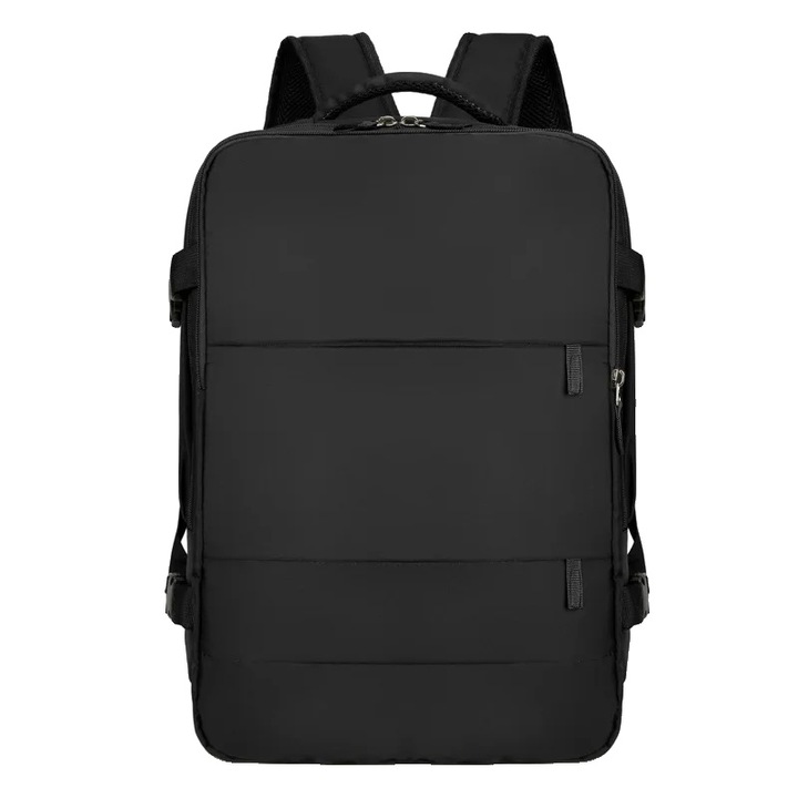 Utazó hátizsák, 35L, vízálló, USB port, fekete
