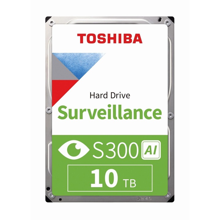 Hard Disk Toshiba pentru supraveghere, S300 AI MG10ADA10TE-V, 10TB, 3.5", 7200RPM, 512MB, SATA III