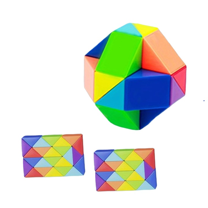 3D пъзел, 24 части, многоцветен, за деца