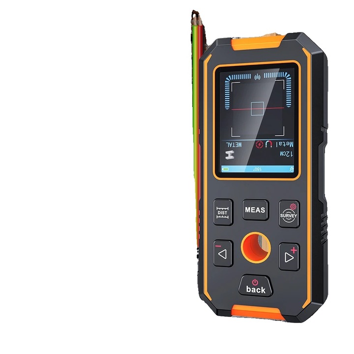 Scanner de perete, detectare cabluri metalice si electrice, display LCD, 10x5x2cm