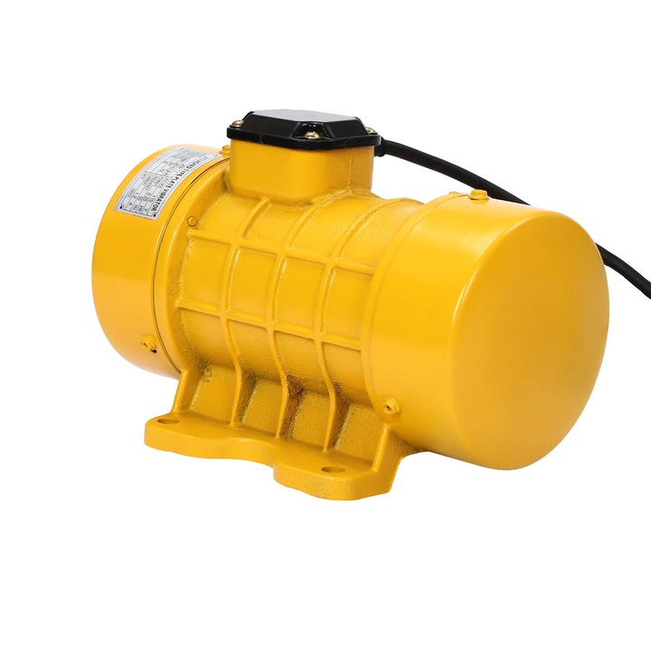 Betonvibrátor, elektromos motor, öntöttvas ház, 250W, 21.5x15x14cm, sárga