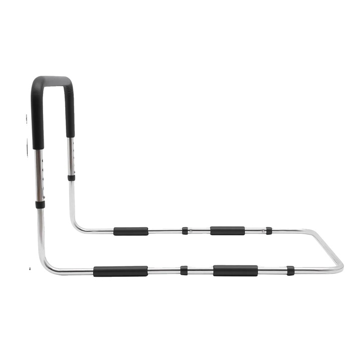 Bara de asistenta pentru pat, inaltime ajustabila, constructie durabila, neagra, 46-56cm
