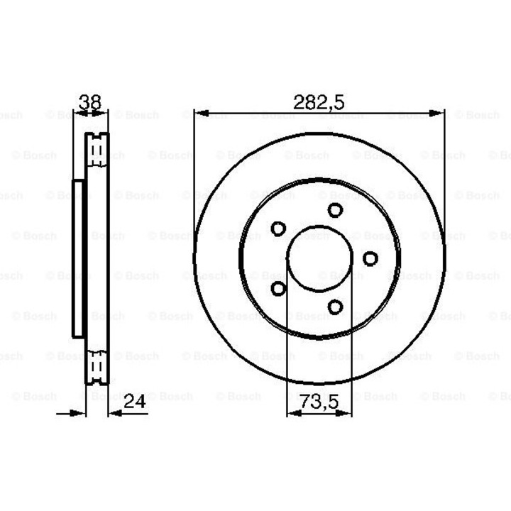 Féktárcsa BOSCH 0 986 478 983