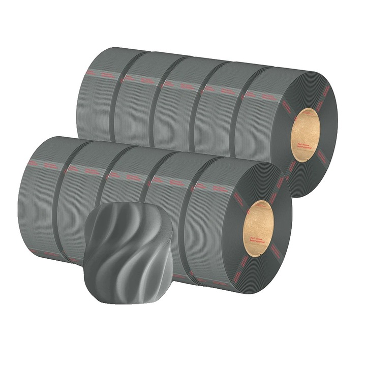 Filament PLA 10kg, gri texturat, pentru imprimante 3D FDM