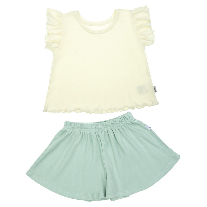 Set pentru fete, Nicol, pantaloni, Alb