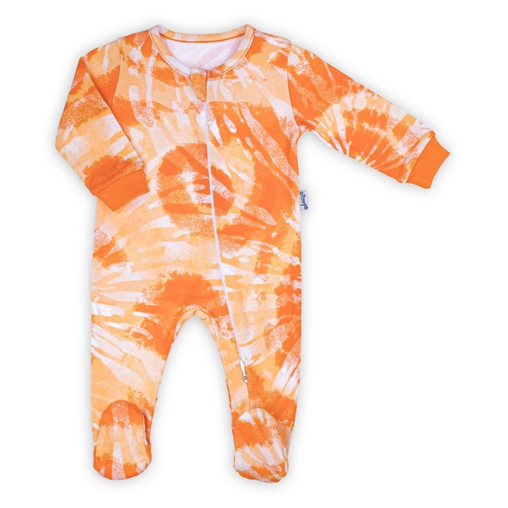 Narancssárga árnyalatú pamut baba rugdalózó Nicol, Narancssárga