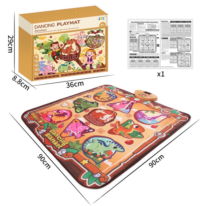 Tavita de dans interactiva pentru copii, 2-13 ani, multicolor