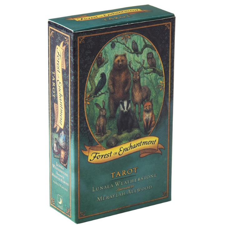 Forest Magic Tarot kártyák, társasjáték, 14 éves kortól, hordozható, 10x6cm