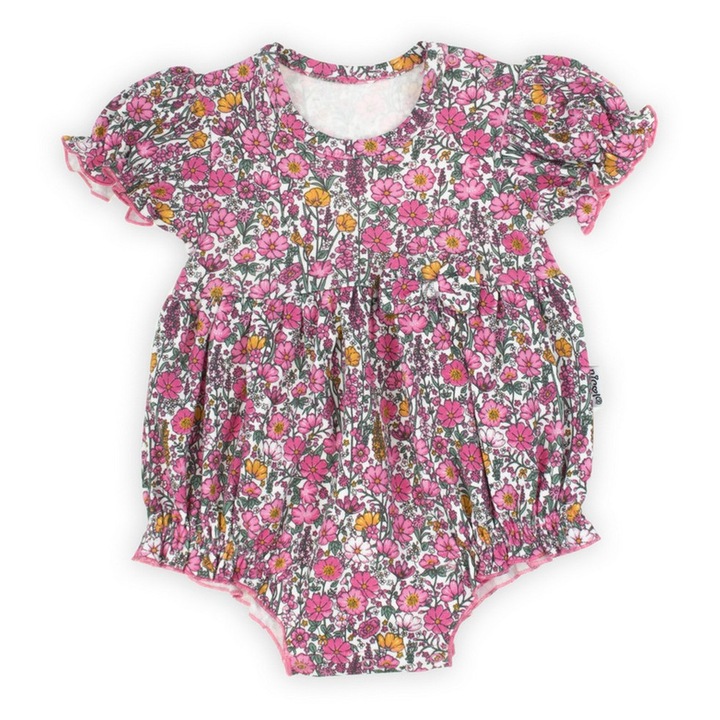 Rampers virágos rózsaszín csecsemőknek Nicol