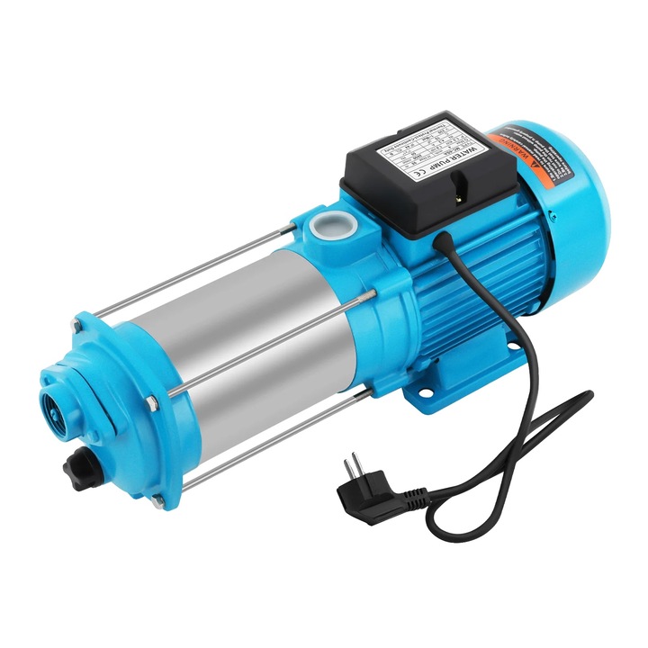 Pompa de apa, 4000L/h, constructie din otel inoxidabil, albastra
