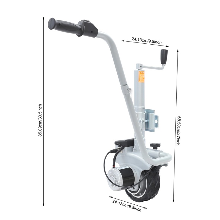 Ajutor electric de manevrare, capacitate mare, design prietenos, gri