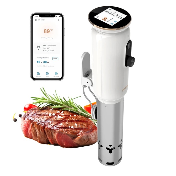Multicooker Sous Vide, control precis al temperaturii, conectivitate WiFi, 1000W, 220V, ISV-101W