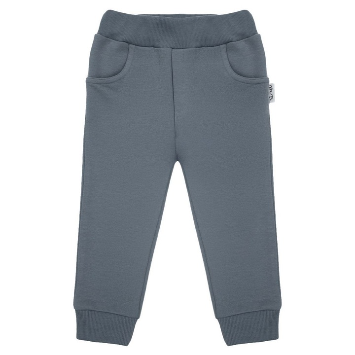 Gyermek nadrág, NICOL, pamut, szürke, 80 cm