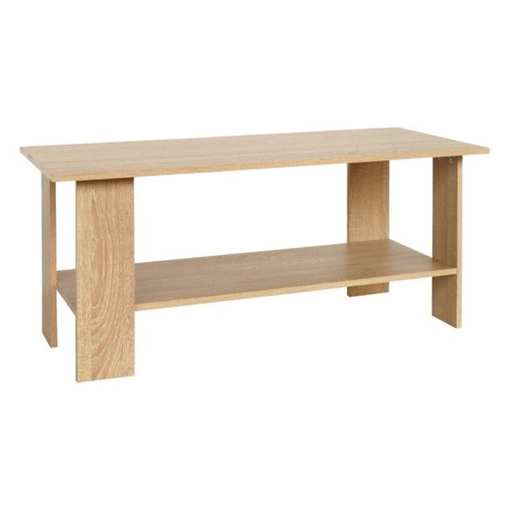 Холна масичка, MDF, С долен рафт, Модерен дизайн, За вътрешна употреба, 110X50X48см, Дъб