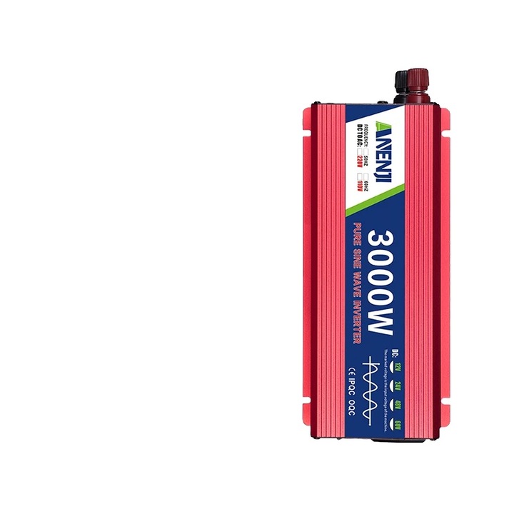 Inverter auto ANENJ 3000W, 12V/24V, functionare silentioasa, protectie termica, multiple porturi de iesire
