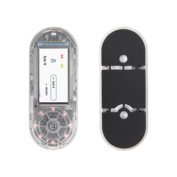 Modul ESP32-S3 T-Embed PLUS, conectivitate wireless, dimensiuni 97.5x39x31mm, transparent