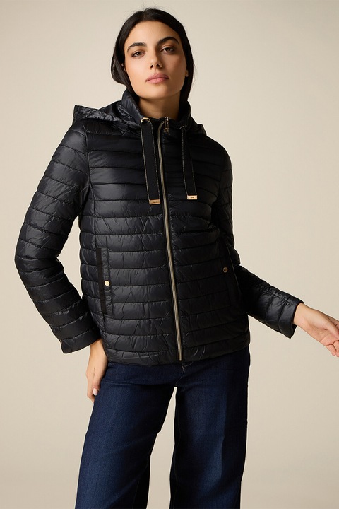 Oltre, Jacheta cu gluga si fermoar, Negru