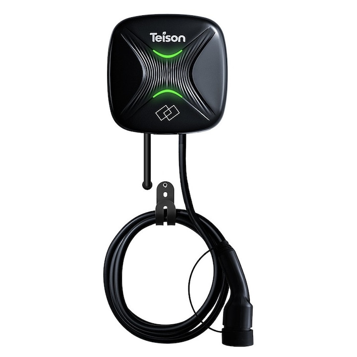 Incarcator smart, Teison Smart mini, 7.4 kW, 240V AC, dimensiuni reduse, design cu stil, Wi-Fi/Bluetooth, usor de accesat din aplicatie