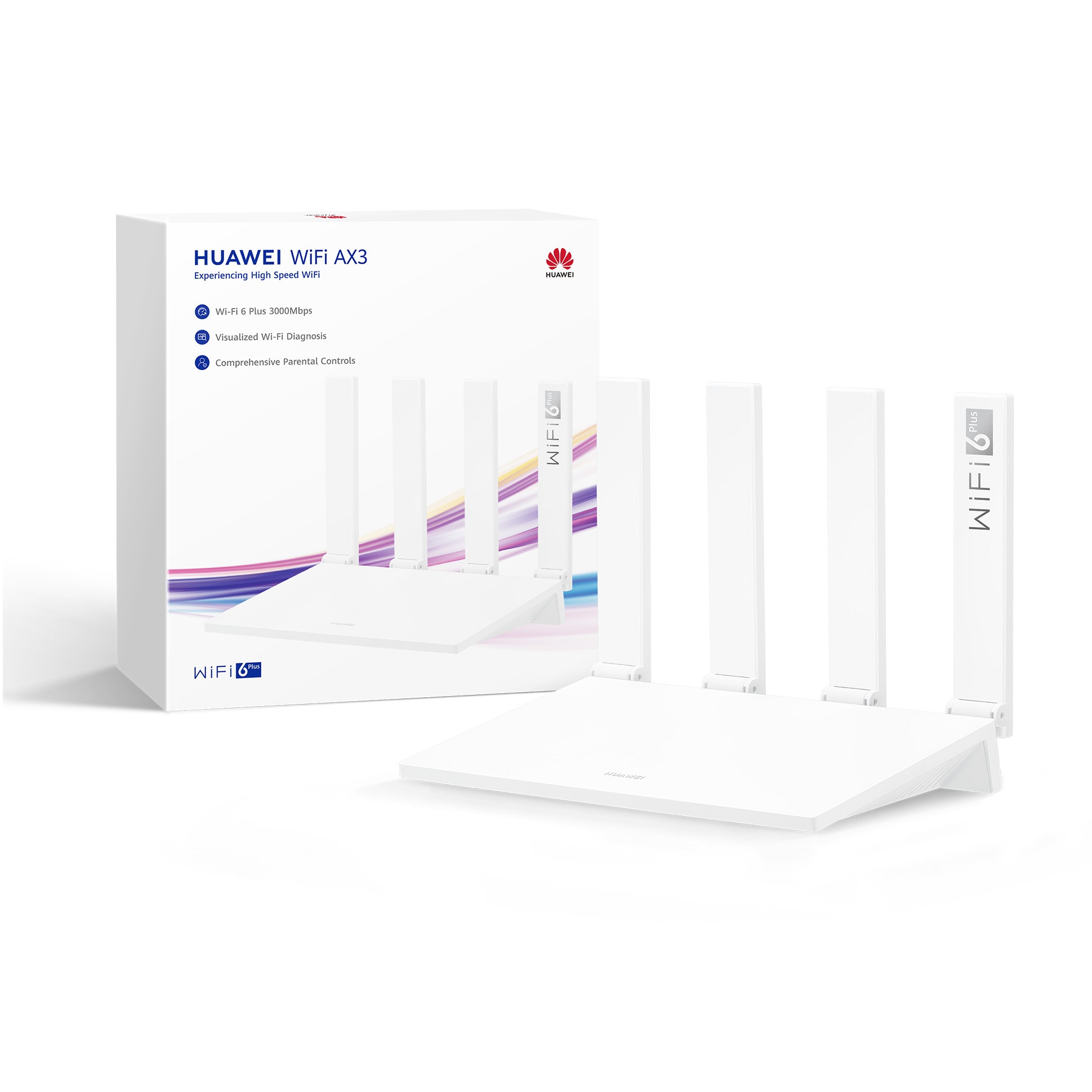 Router Wi-Fi HUAWEI AX3, Wi-Fi 6 AX3000 dual-band, CPU dual-core, 4 ...