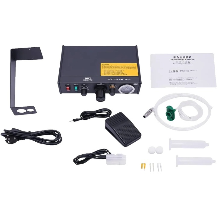Dispenser de adeziv semi-automat, control precis al fluxului, operare usoara, , set complet cu accesorii