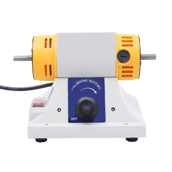Masina de polisat bijuterii, 2 roti din tesatura, viteza ajustabila, 10000rpm, 220V, 320W