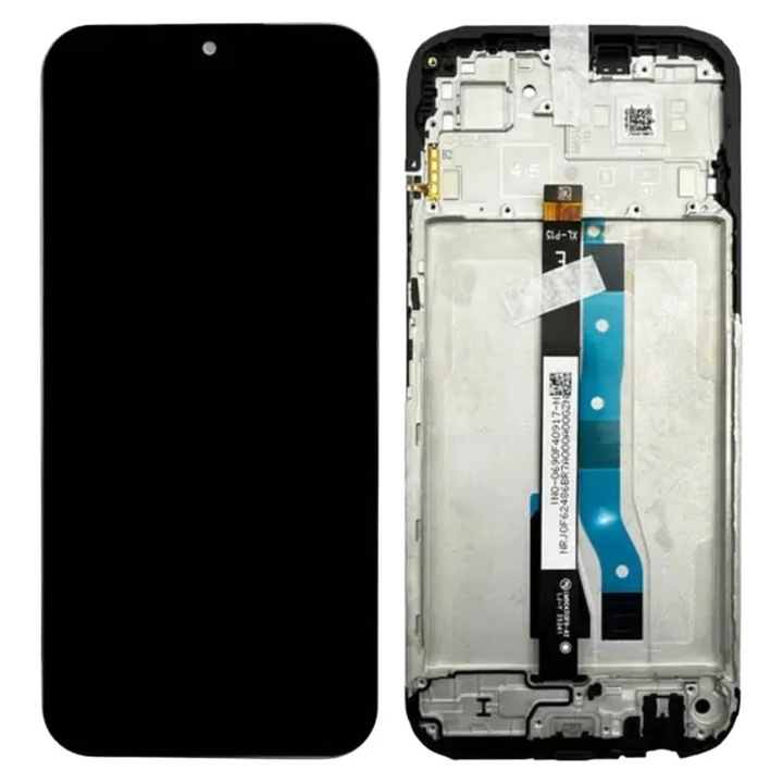 Display original Xiaomi, pentru Redmi 15C, complet cu rama, negru