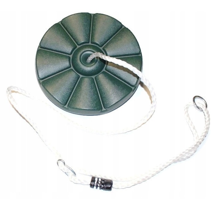 Leagăn Allforbaby, set scaun și frânghie, reglabil, verde, 29cm