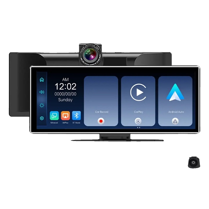 Camera auto DVR, 11.26 inch, 4K fata, 1080P spate, ecran IN-CELL OLED, conectivitate wireless