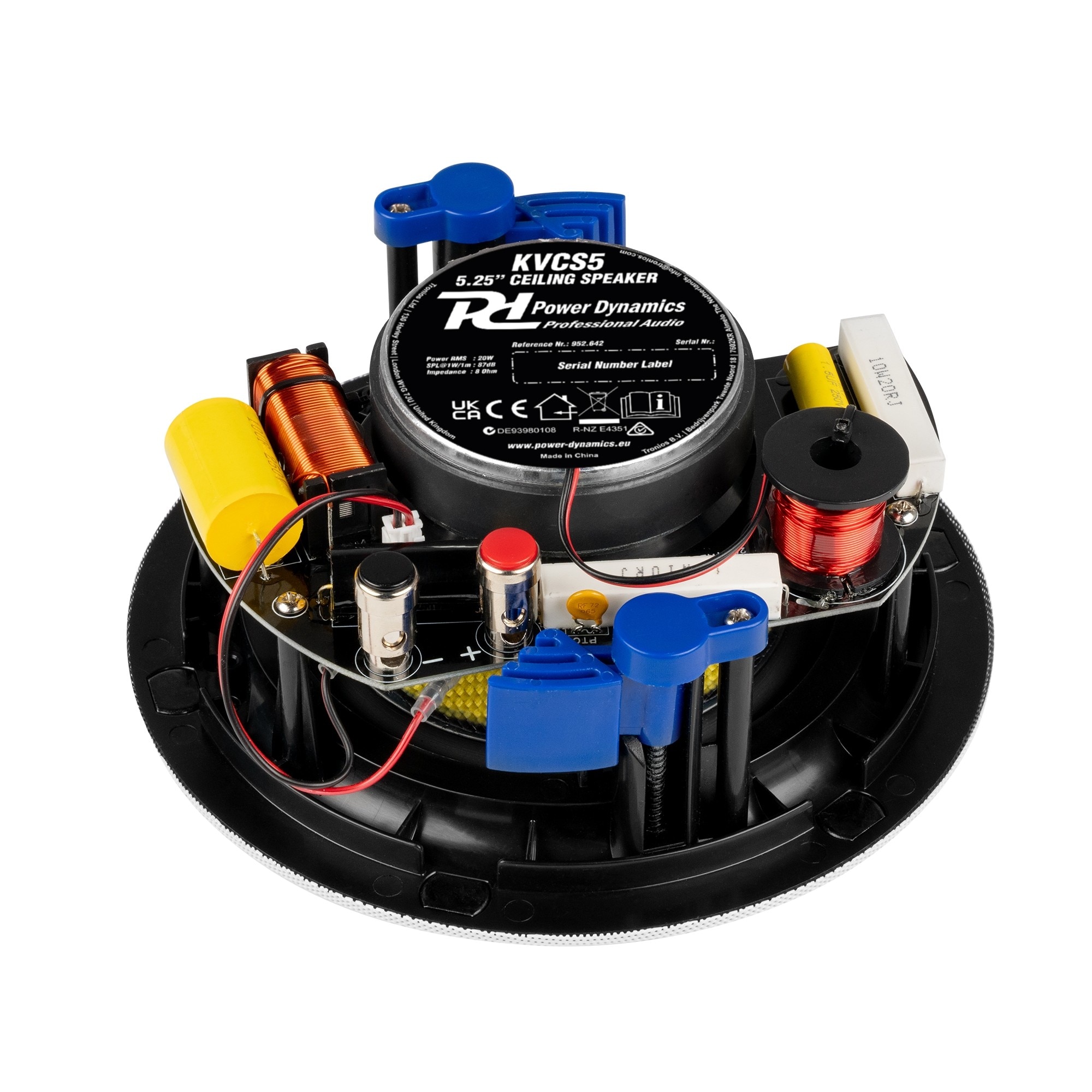 Difuzor incastrabil tavan, Power Dynamics KVCS5, alb, 20W RMS, 5.25"