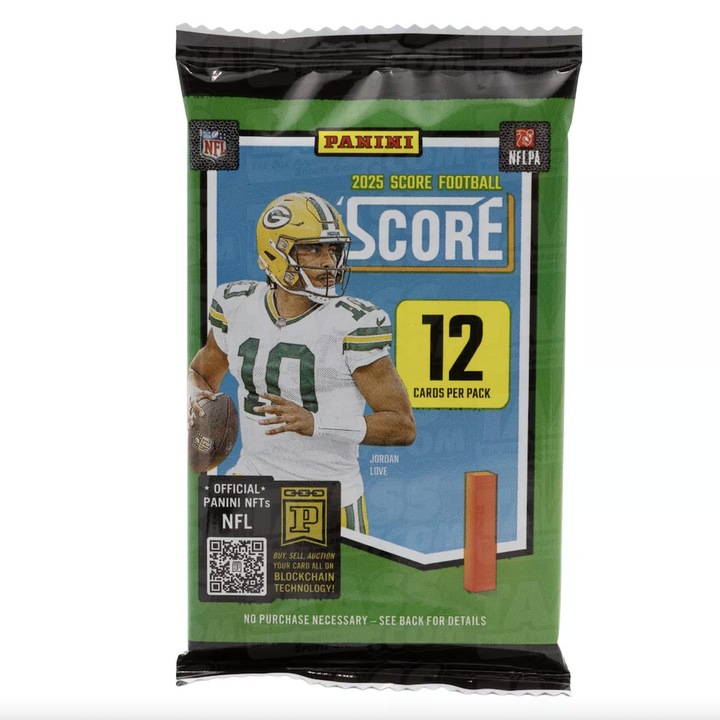 2025 Panini Score Football Retail Csomag (12db Amerikai Focis kártya)