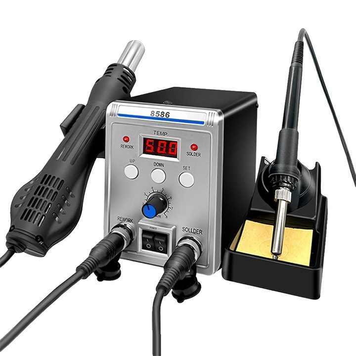 Станция за запояване, 700W, цифров контрол на температурата, 15x10x14cm, B-EU Plug