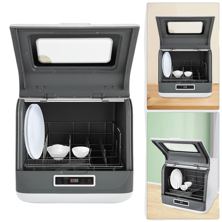 Masina de spalat vase compacta, 4-6 seturi, alb, 45x40x44.8 cm
