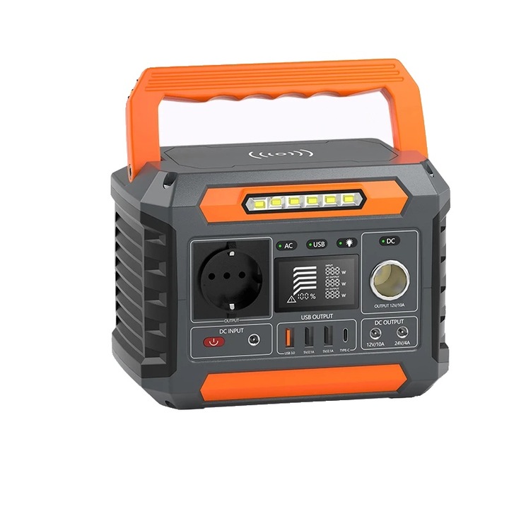 Statie portabila de alimentare, capacitate 288Wh, multiple optiuni de incarcare, Flashfish P66A