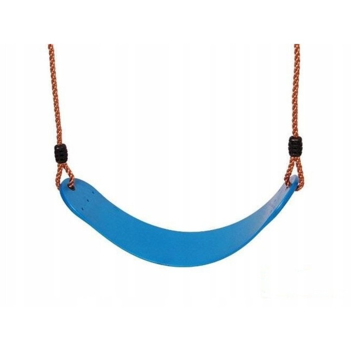 Scaun de leagan pentru copii, 4iQ Group, albastru, frânghii reglabile, EVA, 230 cm