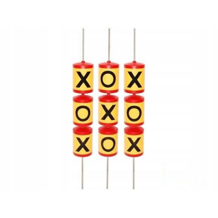 Set accesorii loc de joacă, JUST FUN, 9 cilindri, galben, rezistent la intemperii