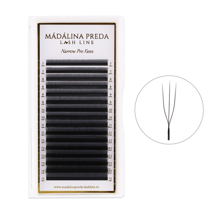 Gene false premade U 3D Mix, 16 rânduri, 7-15mm