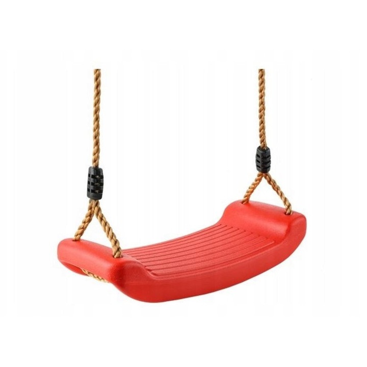 Balansoar de gradina KBT, polietilena durabila, inaltime reglabila, rosu, 42x17x8, 5cm