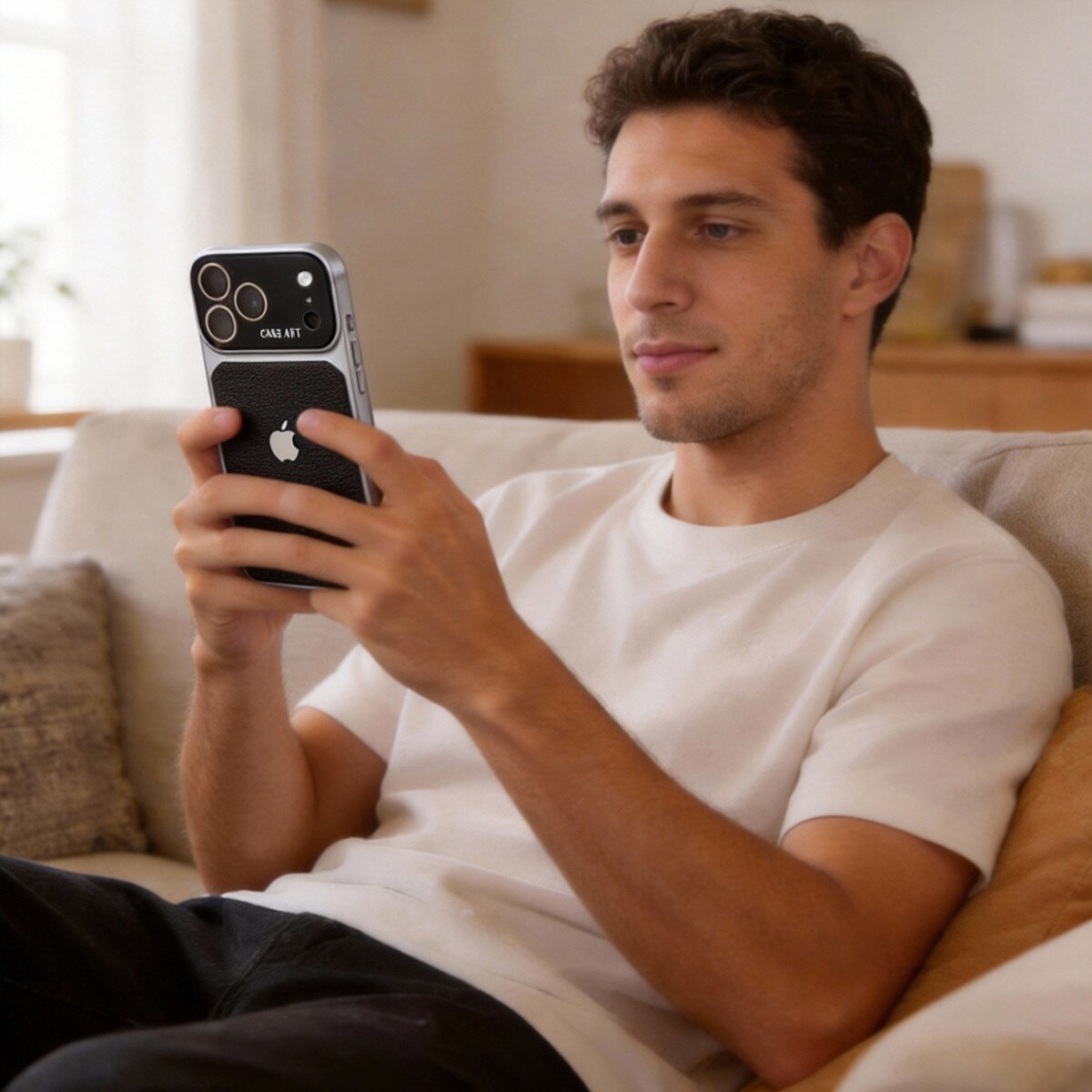 Husa de Protectie, Pentru iPhone 17 Pro, Protectie Impotriva Socurilor si Caderilor, Negru