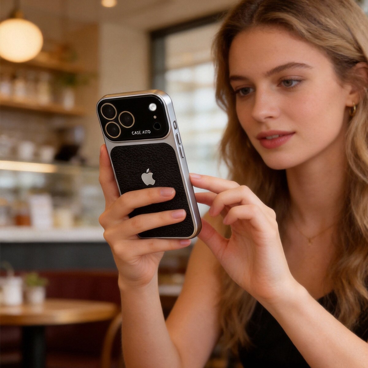 Husa de Protectie, Pentru iPhone 17 Pro, Protectie Impotriva Socurilor si Caderilor, Negru