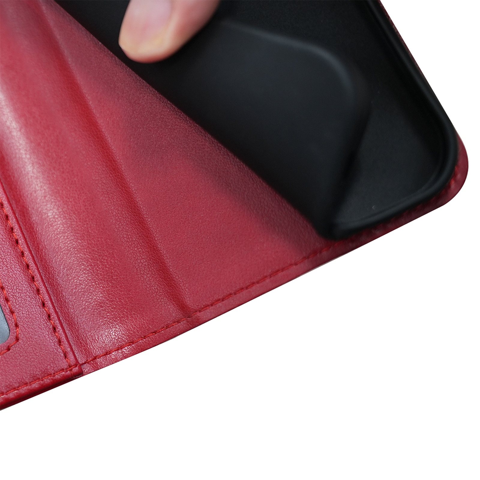 Husa pentru Samsung Galaxy S25, Omelivon, piele fina, Diary Book, tip carte, cu Portofel Interior, stand, Inchidere Magnetica, Antisoc, Rosu