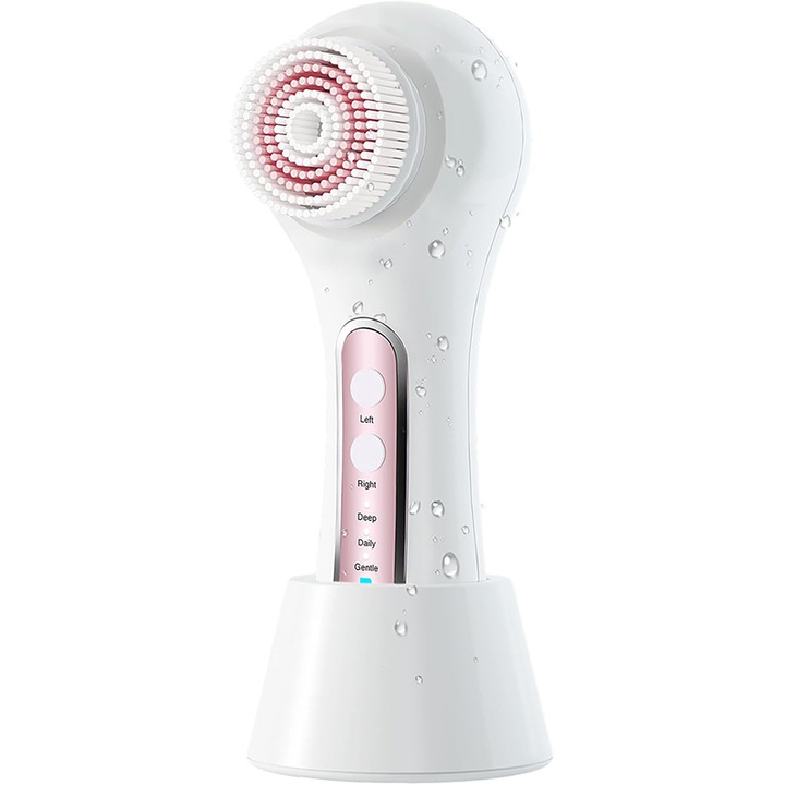 Aparat Profesional Multifunctional pentru Indepartarea punctelor Negre, Rqiurpn, Perie Electrica de Curatare Faciala 5in1, LCD, Indepartarea porilor, Anti-rid, Exfoliere, Demachiant facial, IPX7