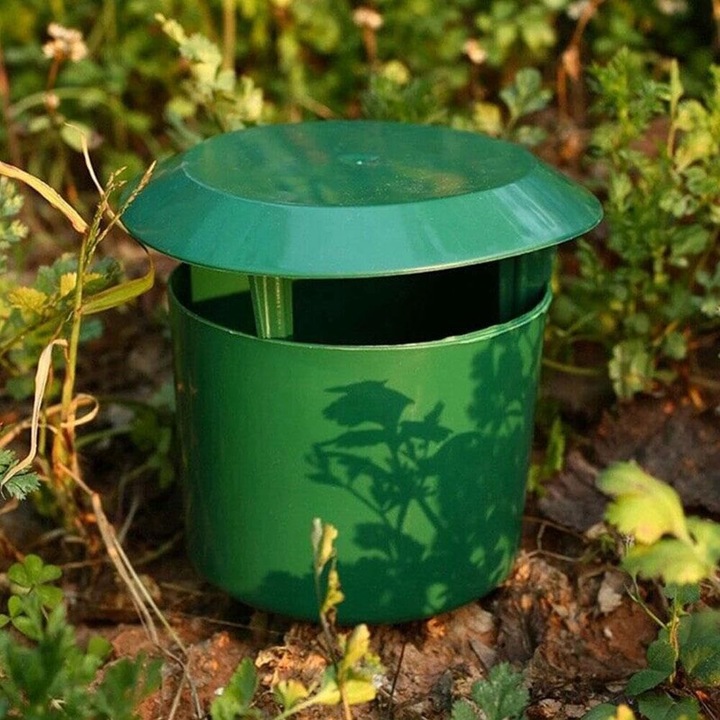 Rovarfigyelő doboz, Green Leaf, újrafelhasználható, műanyag, kerti