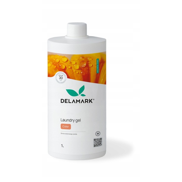 Gel de rufe Delmark 1L, colorat, fără fosfați, 30 spălări
