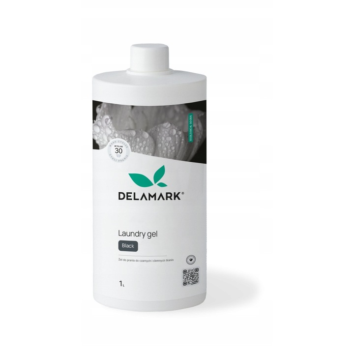 Detergent de rufe Delmark Gel Black 1 L, 30 spălări, lichid, pentru rufe negre