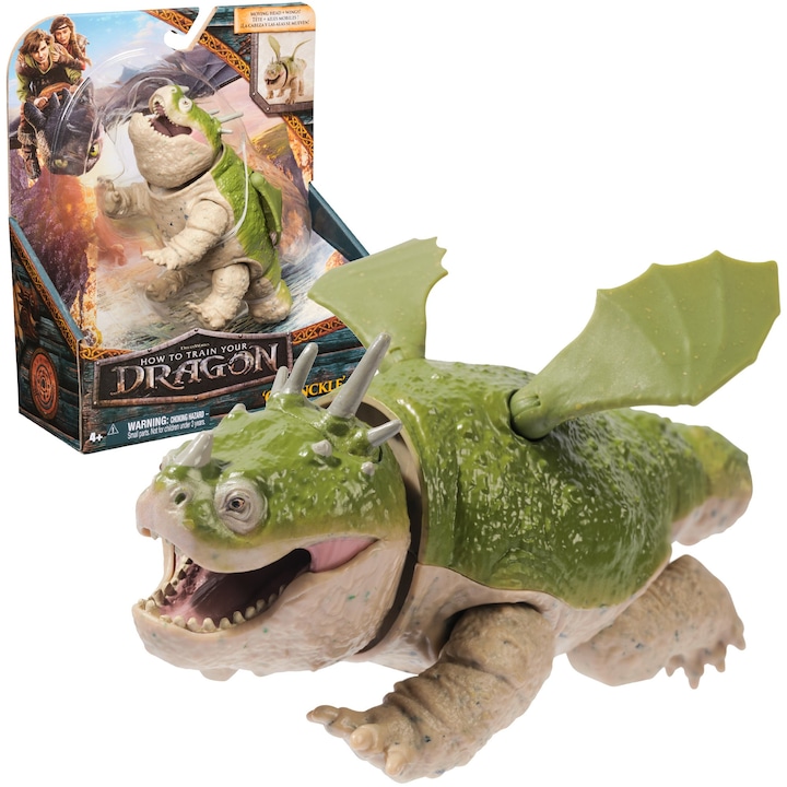 Фигурина Как да си дресираш дракон Gronckle, 15 см, движи глава и крила
