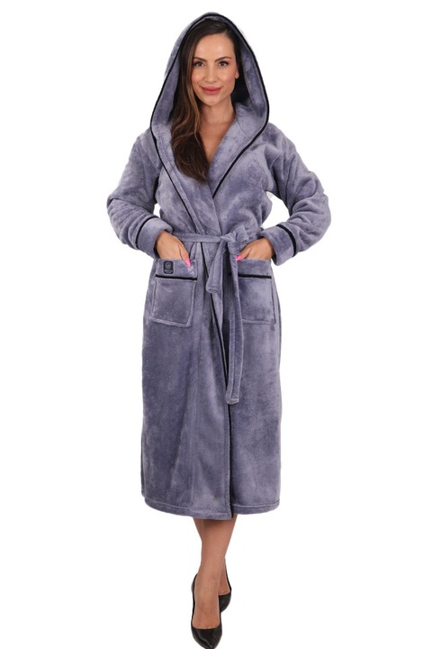 Дамски халат, Wild Love, модел Orchid, Антрацитно сиво